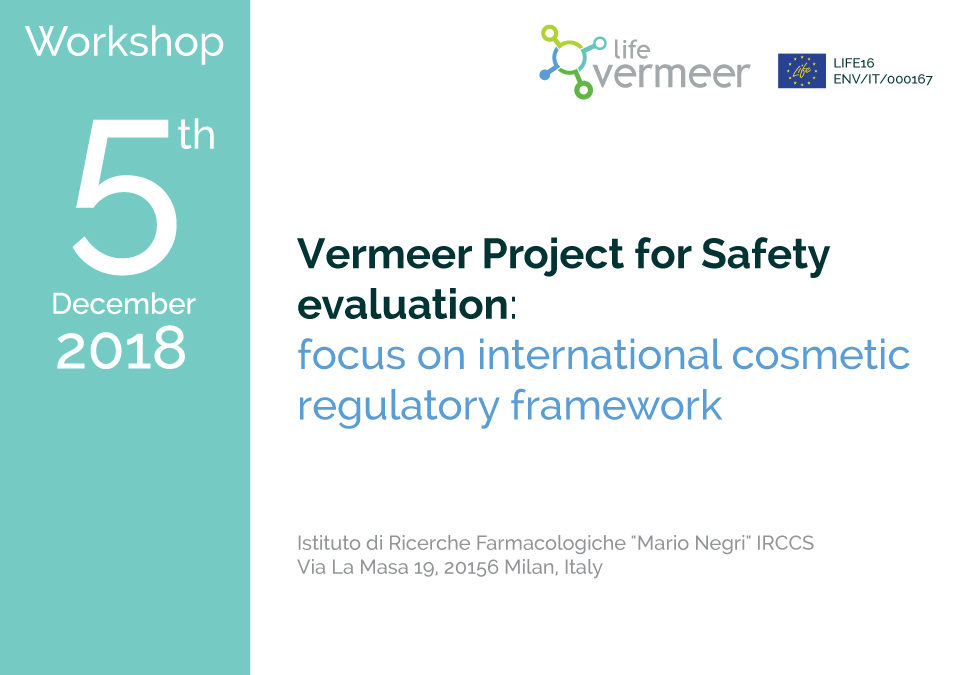 Workshop Vermeer Project for Safety evaluation: focus on international cosmetic regulatory framework